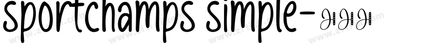 sportchamps simple字体转换